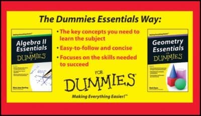 Tapa de Algebra Ii And Geometry Essentials For Dummies Bundle