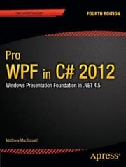 Tapa de Pro Wpf In C 2012 Windows Presentation Foundation With Net 45
