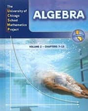 Tapa de UCSMP Algebra Volume 2