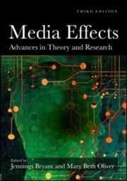 Tapa de Media Effects Advances In Thoery And Research