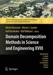 Tapa de Domain Decomposition Methods In Science And Engineering Xviii
