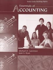 Tapa de Essentials Of Accounting Study Guide With Working Papers