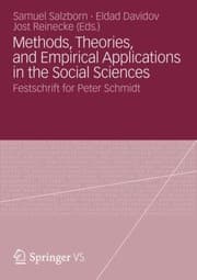 Tapa de Methods Theories And Empirical Applications In The Social Sciences Festschrift For Peter Schmidt