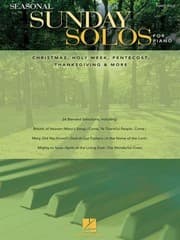 Tapa de Seasonal Sunday Solos For Piano Christmas Holy Week Pentecost Thanksgiving And More