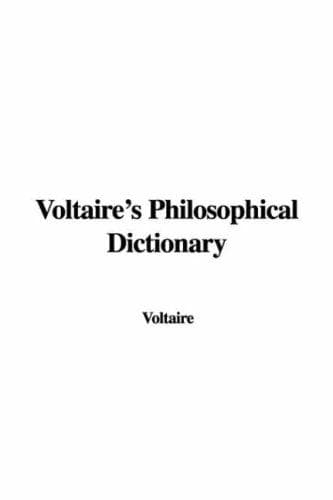 Tapa de Voltaire's Philosophical Dictionary