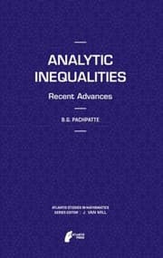 Tapa de Analytic Inequalities Recent Advances B G Pachpatte