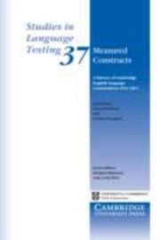 Tapa de Measured Constructs A History Of Cambridge English Language Examinations 19132012