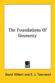 Tapa de The foundations of geometry