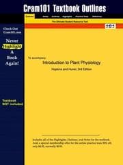 Tapa de Studyguide for Introduction to Plant Physiology by Hopkins & Huner, ISBN 9780471389156 (Cram101 Textbook Outlines)