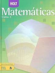 Tapa de Mathematics Course 3 Grade 8 Holt Mathematics