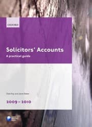 Tapa de Solicitors Accounts 20092010 A Practical Guide