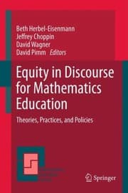 Tapa de Equity In Discourse For Mathematics Education Theories Practices And Policies