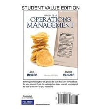 Tapa de Principles of Operations Management Student Value Edition