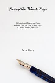 Tapa de Facing The Blank Page A Collection Of Essays And Poems From The First Ten Years Of Fine Lines A Literary Journal 19922001