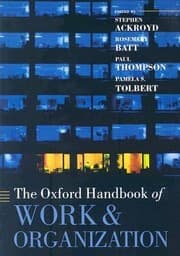 Tapa de The Oxford Handbook Of Work And Organization