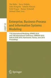 Tapa de Enterprise Businessprocess And Information Systems Modeling 11th International Workshop Bpmds 2010 And 15th International Conference Emmsad 2010 Held At Caise 2010 Hammamet Tunisia June 78 2010 Proceedings