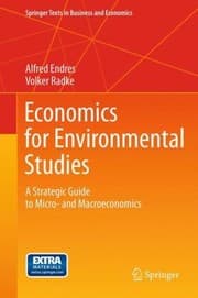 Tapa de Economics For Environmental Studies A Strategic Guide To Micro And Macroeconomics