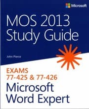 Tapa de Mos 2013 Study Guide For Microsoft Word Expert