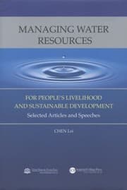 Tapa de Managing Water Resources For Peoples Livelihood And Sustainable Development Selected Articles And Speeches