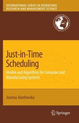 Tapa de Justintime Scheduling Models And Algorithms For Computer And Manufacturing Systems