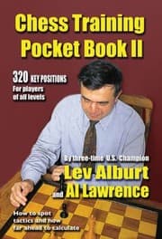 Tapa de Chess Training Pocket Book Ii How To Spot Tactics And How Far Ahead To Calculate