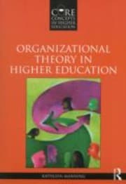Tapa de Organizational Theory In Higher Education