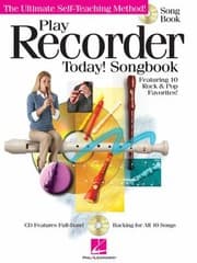Tapa de Play Recorder Today Songbook Featuring 10 Rock Pop Favorites