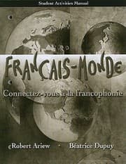 Tapa de Student Aactivities Manual For Franaismonde Connectezvous La Francophonie