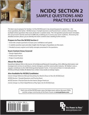 Tapa de Ncidq Section 2 Sample Questions And Practice Exam