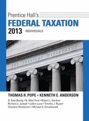 Tapa de Prentice Halls Federal Taxation 2013