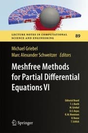 Tapa de Meshfree Methods For Partial Differential Equations Vi