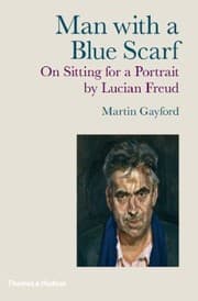 Tapa de Man With A Blue Scarf On Sitting For A Portrait By Lucian Freud