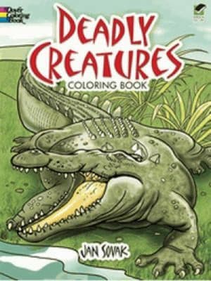 Tapa de Deadly Creatures Coloring Book