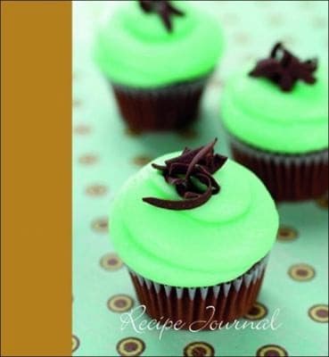 Tapa de Cupcake Mint Large Recipe Journal