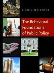 Tapa de The Behavioral Foundations Of Public Policy
