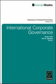 Tapa de International Corporate Governance