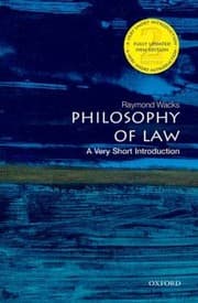 Tapa de Philosophy Of Law A Very Short Introduction