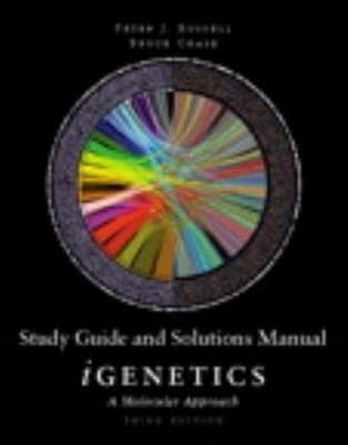 Tapa de Study Guide And Solutions Manual Igenetics A Molecular Approach