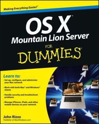 Tapa de Os X Mountain Lion Server For Dummies