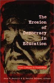Tapa de The erosion of democracy in education