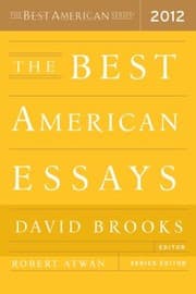 Tapa de The Best American Essays 2012