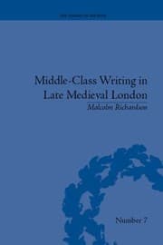 Tapa de Middleclass Writing In Late Medieval London