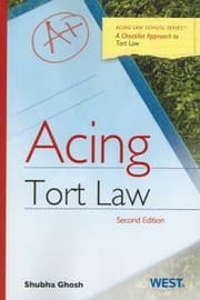 Tapa de Acing Tort Law A Checklist Approach To Tort Law