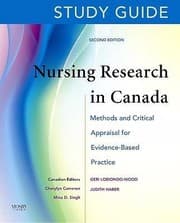 Tapa de Study Guide For Nursing Research In Canada Methods And Critical Appraisal For Evidencebased Practice