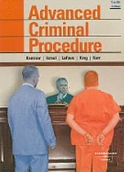 Tapa de Advanced Criminal Procedure Cases Comments And Questions