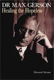 Tapa de Dr. Max Gerson
