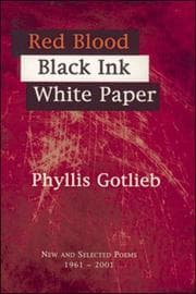 Tapa de Red blood, black ink, white paper