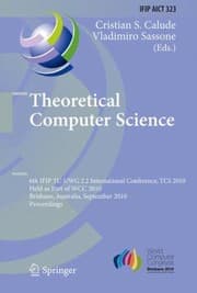 Tapa de Theoretical Computer Science 6th Ifip Tc 1 Wg 22 International Conference Proceedings
