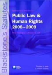 Tapa de Statutes On Public Law And Human Rights 20082009