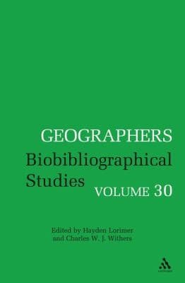 Tapa de Geographers Biobibliographical Studies
